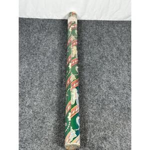 NOS VINTAGE CHRISTMAS STORE WRAPPING PAPER ROLL TOTAL 50 Square Feet X 30‎ IN